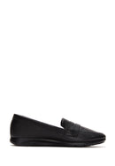 Women's Black Leather Comfort Loafer | Derimod Women's Black Leather Comfort Loafer | Derimod