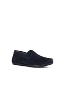 Geox Men's Navy Blue Ascanio Suede Leather Casual Loafer | Derimod Geox Men's Navy Blue Ascanio Suede Leather Casual Loafer | Derimod