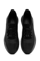 Erkek Siyah Bağcıklı Deri Sneaker | Derimod Erkek Siyah Bağcıklı Deri Sneaker | Derimod