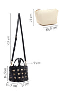 Woman Black Long Strap Knitted Shoulder Bag | Derimod Woman Black Long Strap Knitted Shoulder Bag | Derimod