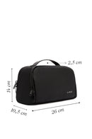 D-Pack Men's Black Fabric Handbag | Derimod D-Pack Men's Black Fabric Handbag | Derimod