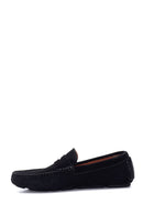 Erkek Siyah Süet Deri Loafer | Derimod Erkek Siyah Süet Deri Loafer | Derimod