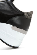 Kadın Deri Yüksek Taban Sneaker | Derimod Kadın Deri Yüksek Taban Sneaker | Derimod