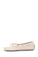 Women's Beige Leather Loafer | Derimod Women's Beige Leather Loafer | Derimod
