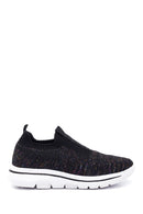 Kadın Siyah Desenli Kumaş Sneaker | Derimod Kadın Siyah Desenli Kumaş Sneaker | Derimod