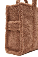 Women's Brown Plush Handbag | Derimod Women's Brown Plush Handbag | Derimod