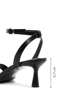 Women's Black Ankle Strap Heeled Sandals | Derimod Women's Black Ankle Strap Heeled Sandals | Derimod