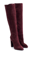 Women's Heeled Suede Leather Boots | Derimod Women's Heeled Suede Leather Boots | Derimod