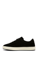 Men's Black Suede Leather Sneaker | Derimod Men's Black Suede Leather Sneaker | Derimod