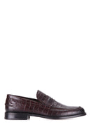 Crocodile Patterned Men's Leather Shoes | Derimod Crocodile Patterned Men's Leather Shoes | Derimod