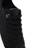 Derimod Zero Kadın Siyah Taşlı Sneaker | Derimod Derimod Zero Kadın Siyah Taşlı Sneaker | Derimod