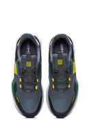 Men's Smoke Colored Sneaker | Derimod Men's Smoke Colored Sneaker | Derimod