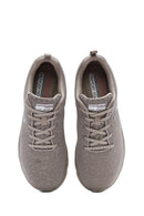 Skechers Women's Beige Fashion Fit Lace-Up Fabric Sneakers | Derimod Skechers Women's Beige Fashion Fit Lace-Up Fabric Sneakers | Derimod