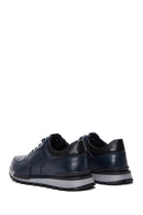 Erkek Lacivert Deri Sneaker | Derimod Erkek Lacivert Deri Sneaker | Derimod