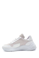 Kadın Beyaz Deri Yüksek Taban Sneaker | Derimod Kadın Beyaz Deri Yüksek Taban Sneaker | Derimod