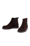 Male Brown Suede Chelsea Boots | Derimod Male Brown Suede Chelsea Boots | Derimod