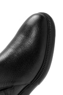 Men's Black Zippered Leather Casual Boots | Derimod Men's Black Zippered Leather Casual Boots | Derimod
