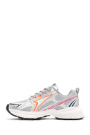 Women's Orange Chunky Sole Lace-Up Sneakers | Derimod Women's Orange Chunky Sole Lace-Up Sneakers | Derimod