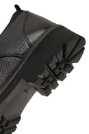 Men's Black Lace-Up Thick-Soled Leather Casual Shoe | Derimod Men's Black Lace-Up Thick-Soled Leather Casual Shoe | Derimod