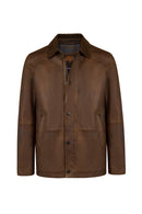 Windsor Male Mustard Suede Jacket | Derimod Windsor Male Mustard Suede Jacket | Derimod