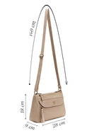 Woman Beige Long Strap Crossbody Bag | Derimod Woman Beige Long Strap Crossbody Bag | Derimod