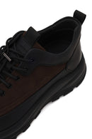 Male Brown Lace-Up Thick-Soled Leather Casual Sneaker | Derimod Male Brown Lace-Up Thick-Soled Leather Casual Sneaker | Derimod