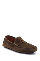 Erkek Yeşil Süet Deri Loafer | Derimod Erkek Yeşil Süet Deri Loafer | Derimod