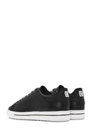 Erkek Siyah Bağcıklı Deri Sneaker | Derimod Erkek Siyah Bağcıklı Deri Sneaker | Derimod