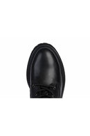 Geox Women's Black Iridea Zippered Leather Boots | Derimod Geox Women's Black Iridea Zippered Leather Boots | Derimod