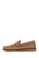 Erkek Bej Deri Casual Loafer | Derimod Erkek Bej Deri Casual Loafer | Derimod
