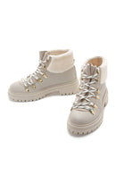 Women's Beige Casual Boots | Derimod Women's Beige Casual Boots | Derimod