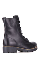 Lace-Up Women's Leather Boots | Derimod Lace-Up Women's Leather Boots | Derimod