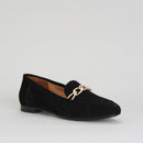 Women's Suede Shoes with Chain | Derimod Women's Suede Shoes with Chain | Derimod