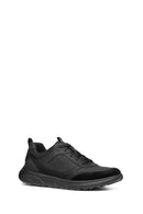 Geox Men Black Nebula Lace-Up Fabric Sneaker | Derimod Geox Men Black Nebula Lace-Up Fabric Sneaker | Derimod