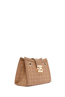 Women's Brown Long Strap Printed Shoulder Bag | Derimod Women's Brown Long Strap Printed Shoulder Bag | Derimod