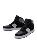 Erkek Siyah Deri Bilekli Sneaker | Derimod Erkek Siyah Deri Bilekli Sneaker | Derimod