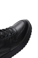 Erkek Siyah Deri Sneaker | Derimod Erkek Siyah Deri Sneaker | Derimod