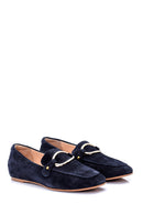 Kadın Süet Tokalı Loafer | Derimod Kadın Süet Tokalı Loafer | Derimod