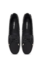 Women's Black Tasselled Leather Loafer | Derimod Women's Black Tasselled Leather Loafer | Derimod