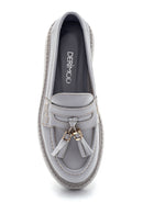 Kadın Deri Püskül Detaylı Loafer | Derimod Kadın Deri Püskül Detaylı Loafer | Derimod