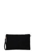 Woman Black Braided Chain-Strap Clutch Bag | Derimod Woman Black Braided Chain-Strap Clutch Bag | Derimod