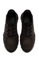 Erkek Kahverengi Bağcıklı Deri Sneaker | Derimod Erkek Kahverengi Bağcıklı Deri Sneaker | Derimod