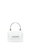 Women's White Long Strap Mini Classic Handbag | Derimod Women's White Long Strap Mini Classic Handbag | Derimod