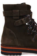 Women's Buckle Detailed Suede Boots | Derimod Women's Buckle Detailed Suede Boots | Derimod