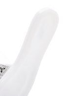 Women's White Stone Jelly Slippers | Derimod Women's White Stone Jelly Slippers | Derimod