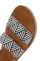 Women's Black Double Strap Sandals | Derimod Women's Black Double Strap Sandals | Derimod
