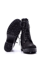 Women's Heeled Suede Leather Boots | Derimod Women's Heeled Suede Leather Boots | Derimod