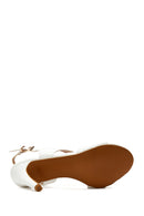 Women's White Heeled Sandals | Derimod Women's White Heeled Sandals | Derimod