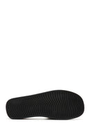 Women's Black Thick Soled Stone Slippers | Derimod Women's Black Thick Soled Stone Slippers | Derimod