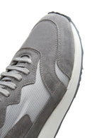 Erkek Gri Deri Sneaker | Derimod Erkek Gri Deri Sneaker | Derimod